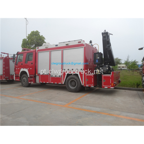 Caminhão de bombeiros de emergência Howo 4x2